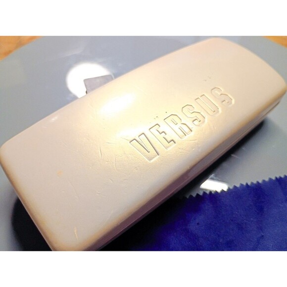 Vintage VERSUS Versace Sunglasses Empty Case Pearl Rare 80s Storage Box + cloth main image 7
